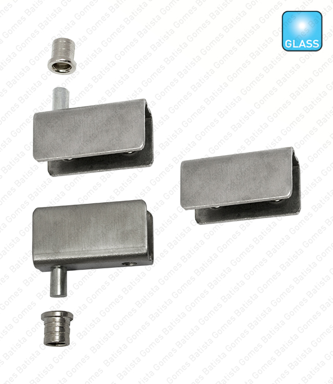 Kit dobradi�as pivot - Vidro 4 a 8mm